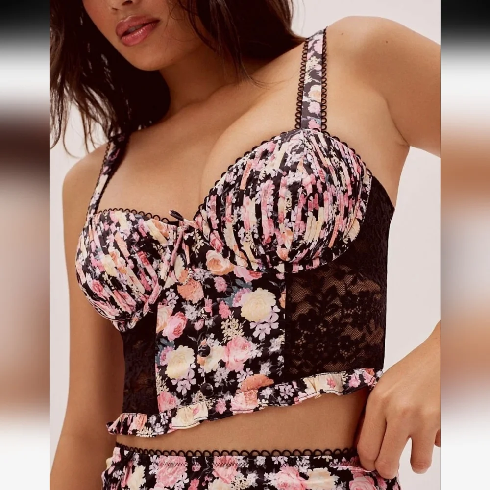 🍋For LOVE & LEMONS Crop Top and Skirt Set-2pc - Picture 10 of 16